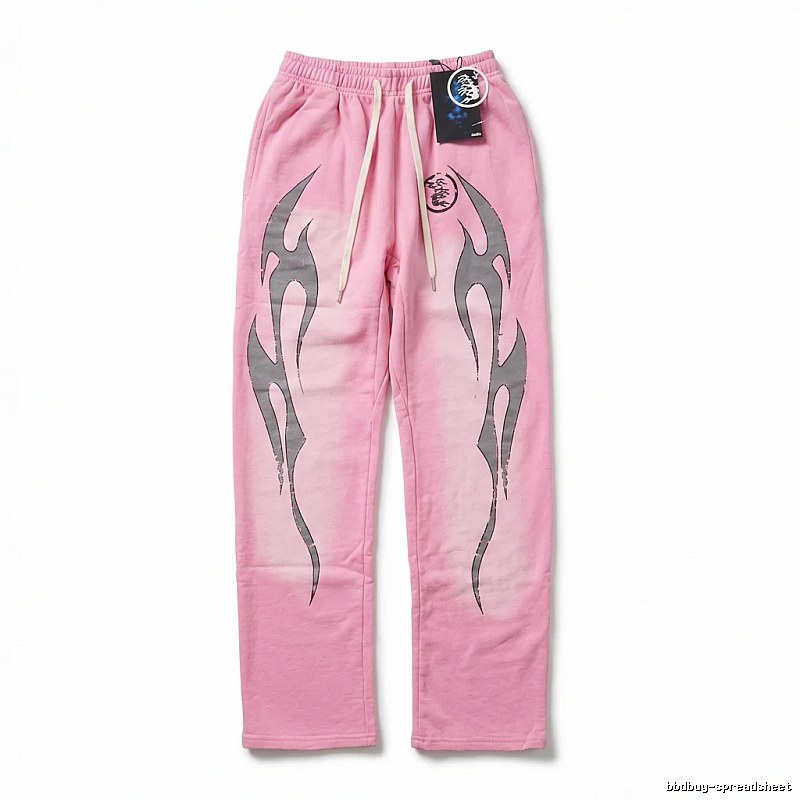 Hellstar Flame Wind Pink Sweatpants
