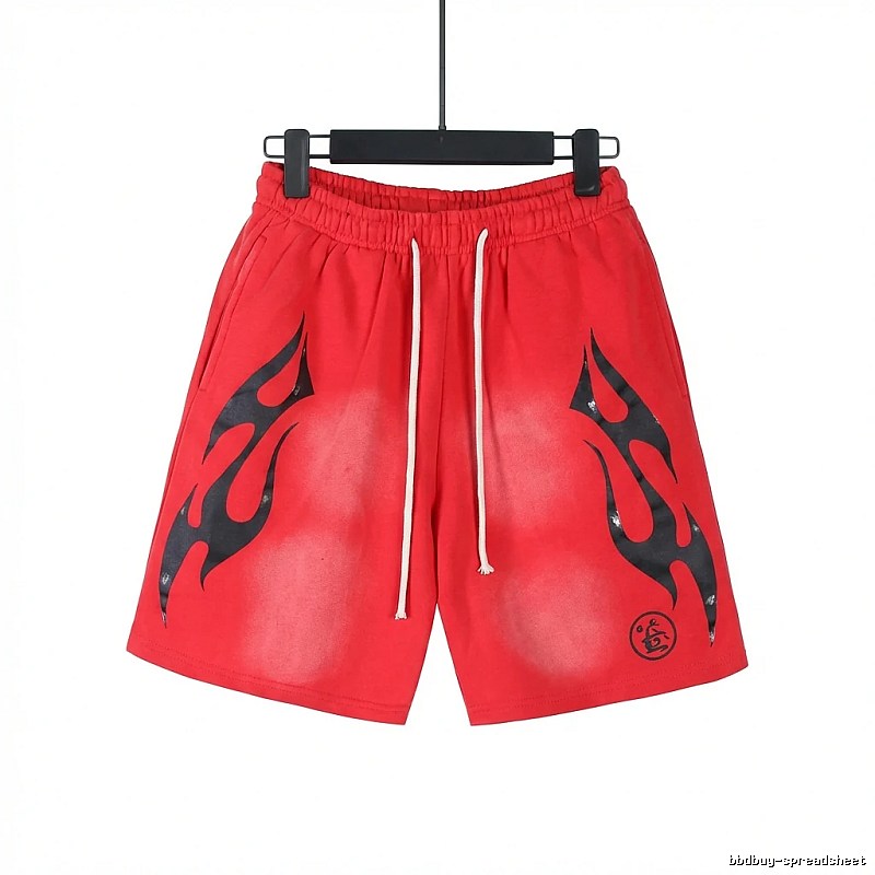 Hellstar Flame Wind Red Shorts