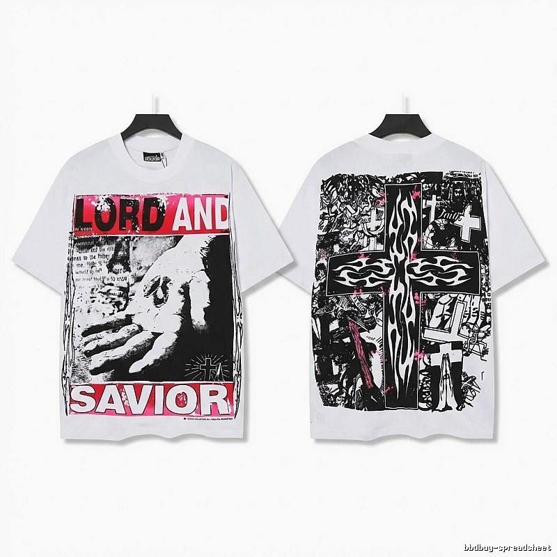 Hellstar religious style white T-shirt
