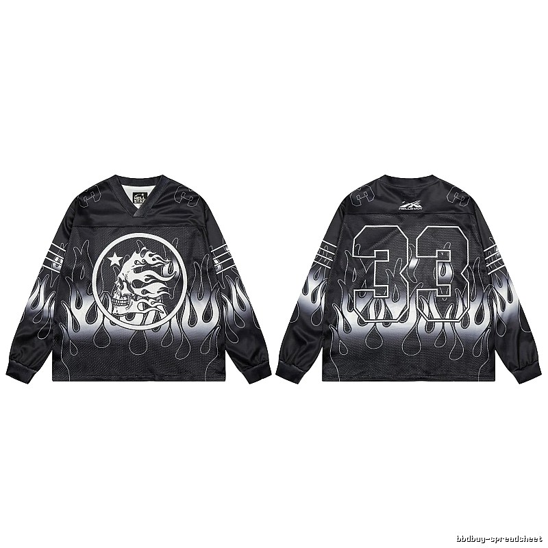 Hellstar Skull Flame High Street Black Jersey