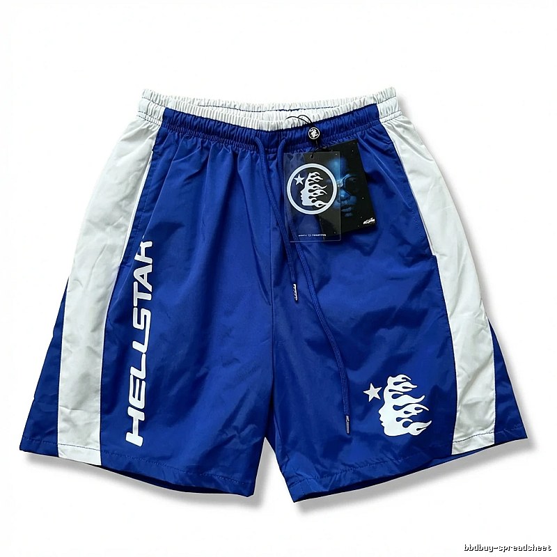 Hellstar sporty blue and white shorts