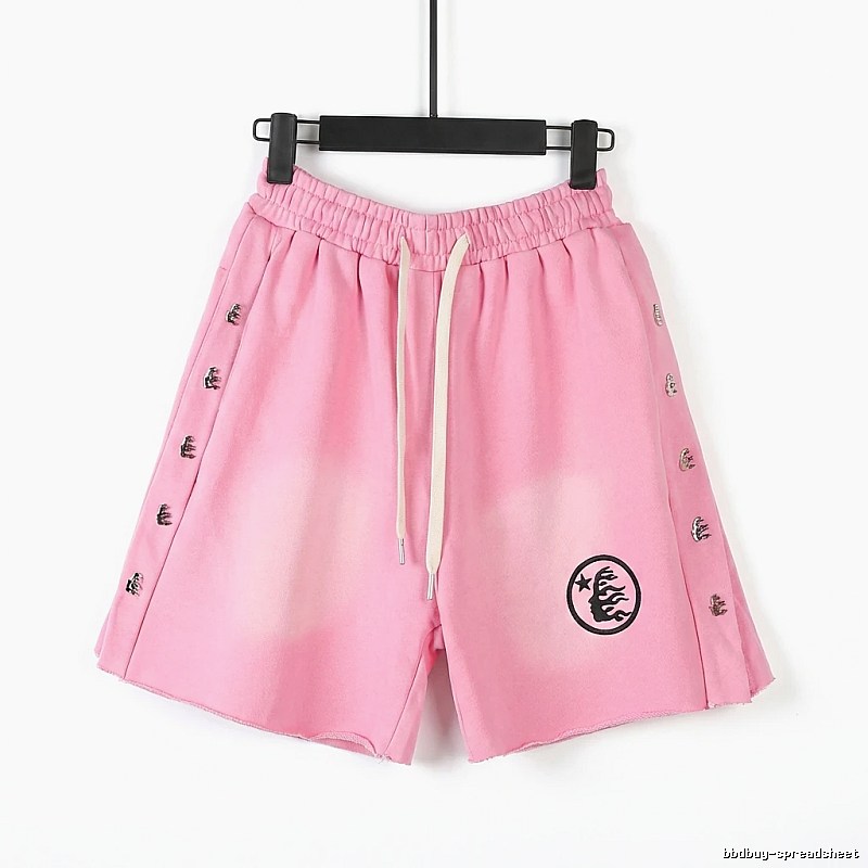 Hellstar trendy brand pink shorts