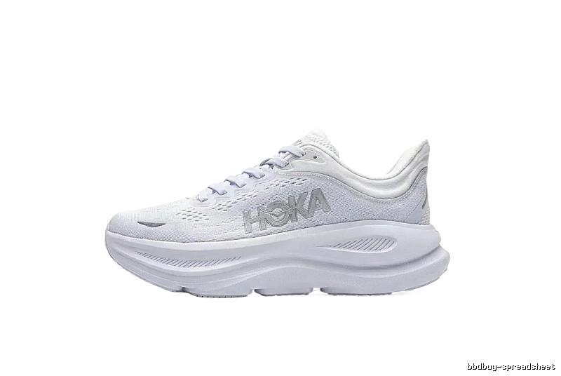 HOKA trendy brand white sports shoes