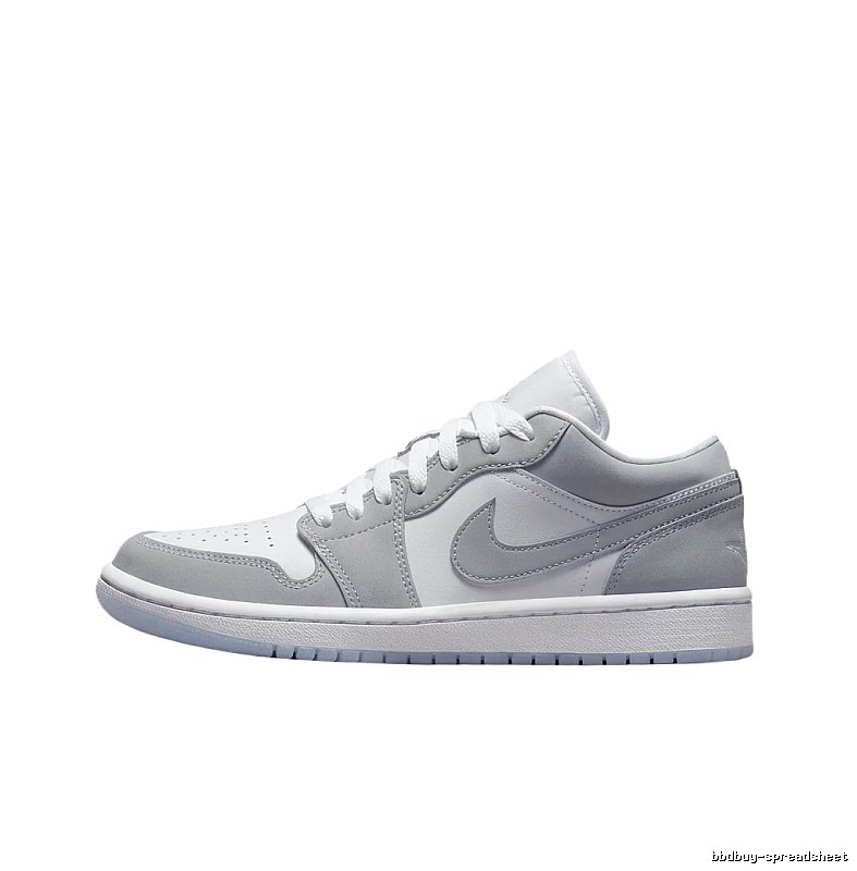 Jordan AJ1 Low-Top Gray-Toned Trendy Shoes