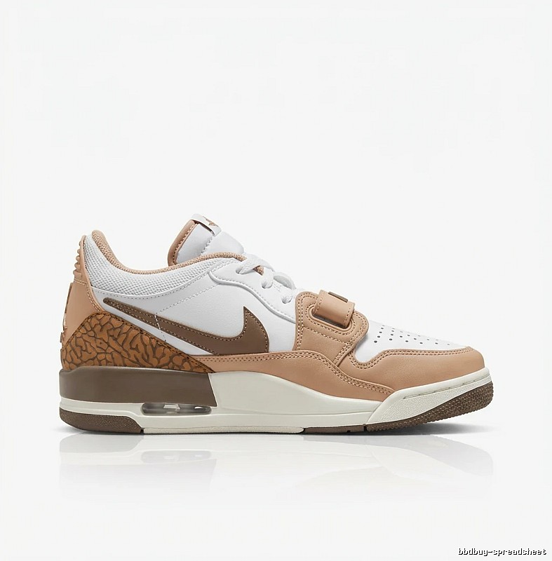 Jordan Retro Brown and White Sneakers