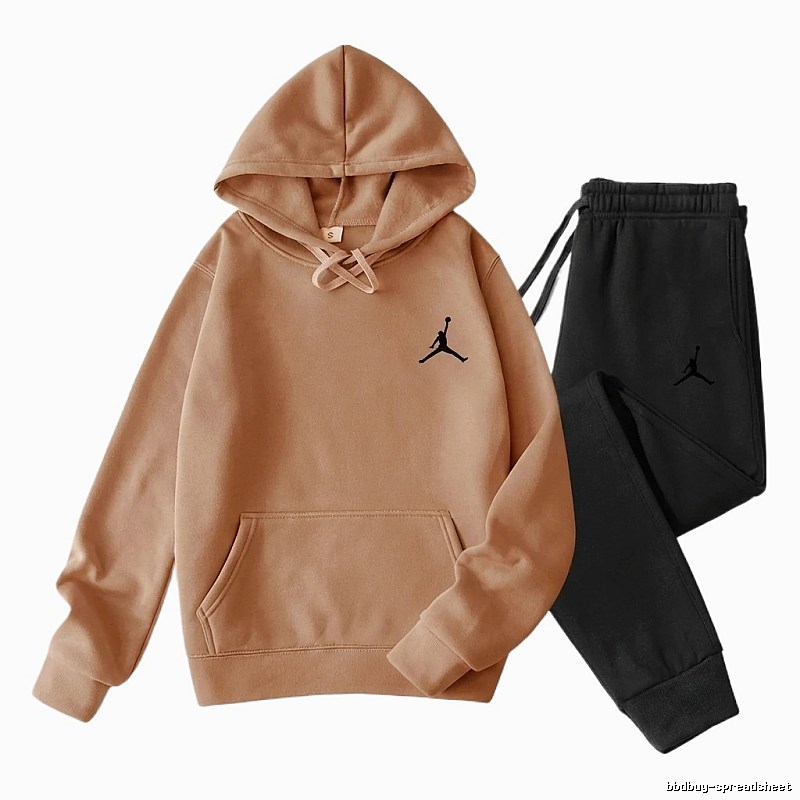 Jordan sports and leisure style brown and black suit