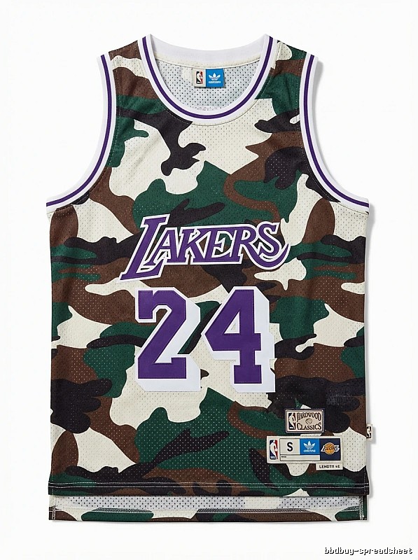 Kobe Camouflage Lakers Basketball Jersey