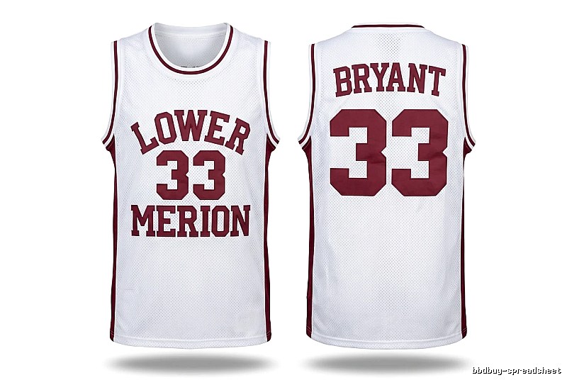 Kobe retro-style white basketball uniform
