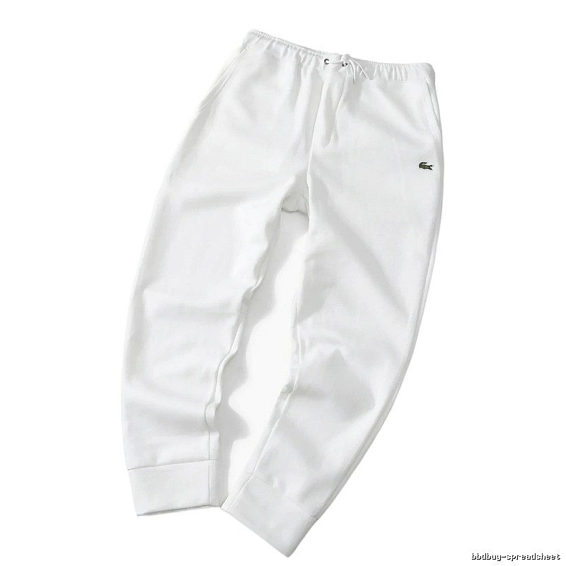 Lacoste casual style white sweatpants