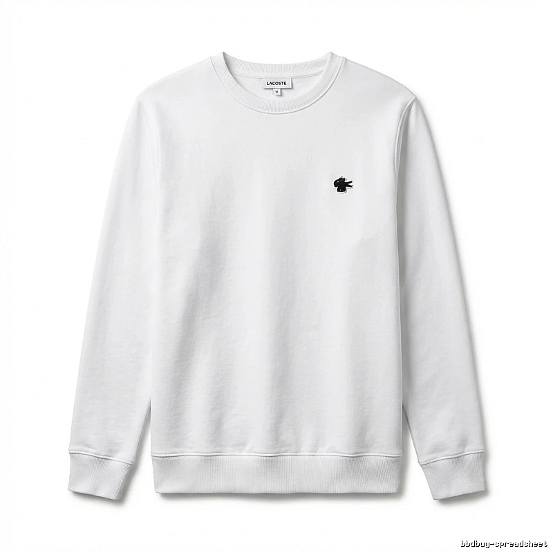 Lacoste simple style white sweatshirt