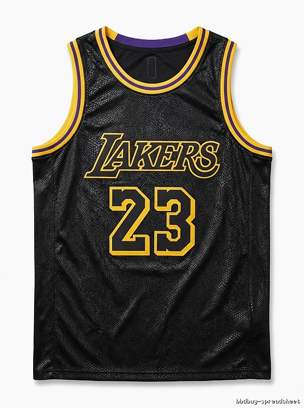 LBJ Lakers retro-style jersey