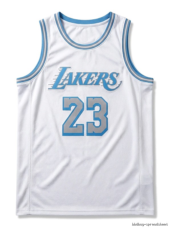 LBJ Lakers retro white jersey