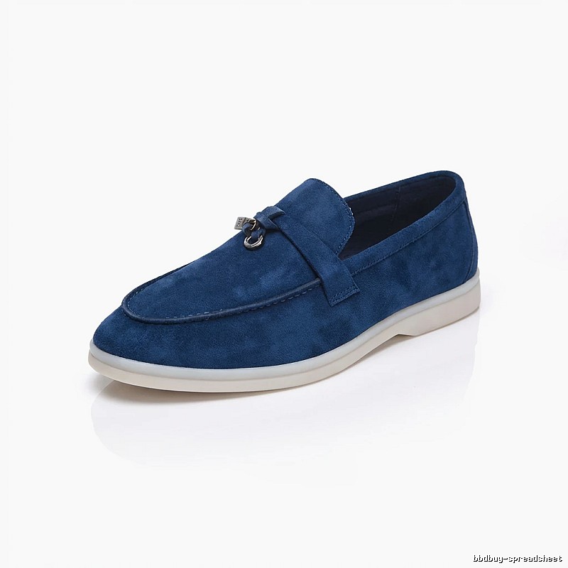 Loro Piana casual style navy blue shoes