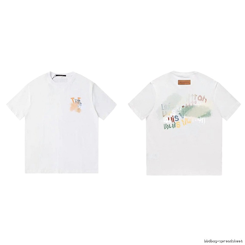 Louis Vuitton Letter Print Trendy Style White T-Shirt