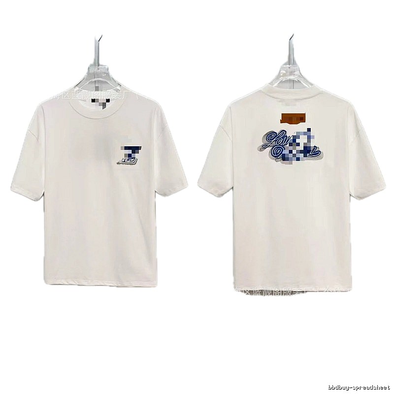 Louis Vuitton Letter Print Trendy Style White T-Shirt