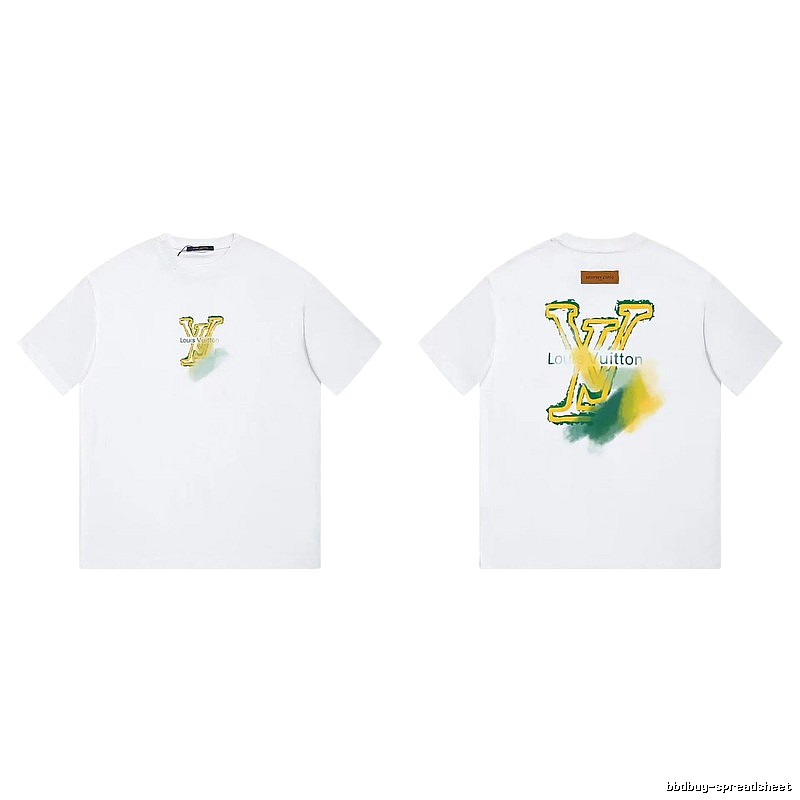 Louis Vuitton LV Printed Casual Style White T-Shirt
