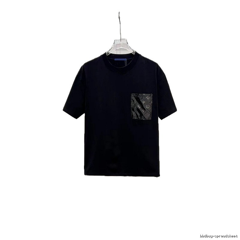 Louis Vuitton Monogram Casual Style Black T-Shirt