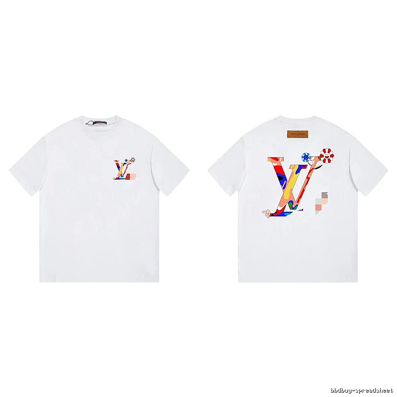Louis Vuitton Sunflower Trendy White Short-sleeve T-shirt