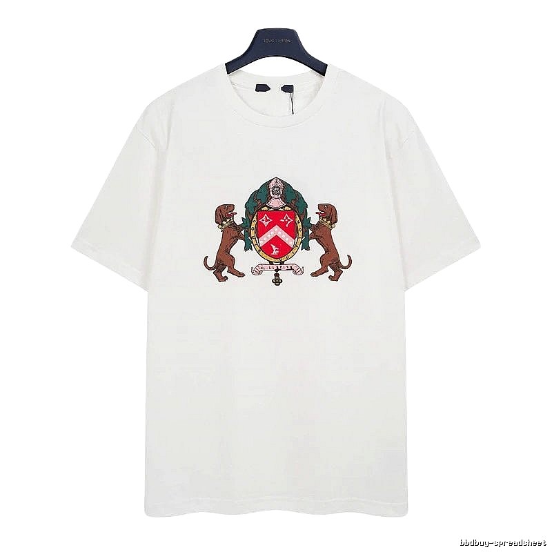 Louis Vuitton Vintage-style Badge White Short-sleeve T-shirt