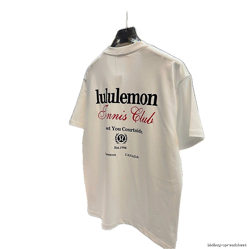 lululemon Tennis Club Casual Style White T-Shirt