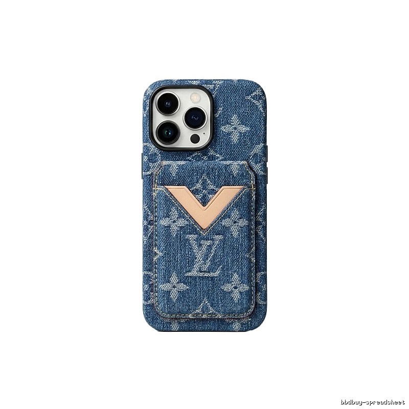 LV denim-style iPhone case