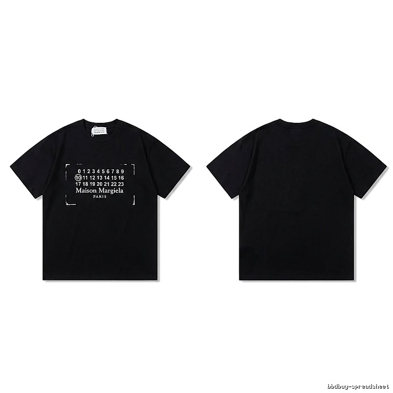 Maison Margiela Digital Style Black T-shirt