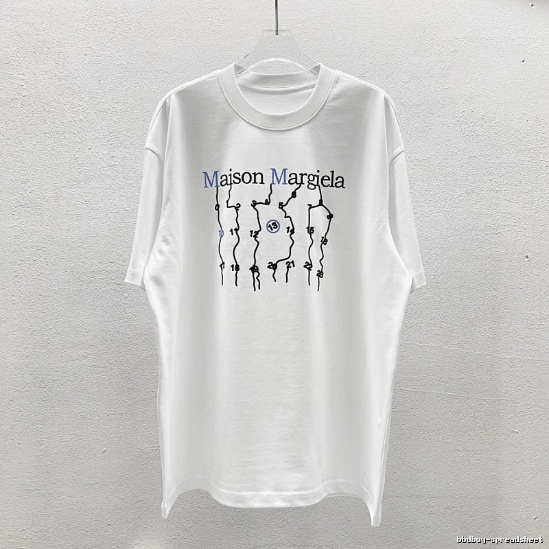 Maison Margiela Digital Trendy Cool Style White T-Shirt