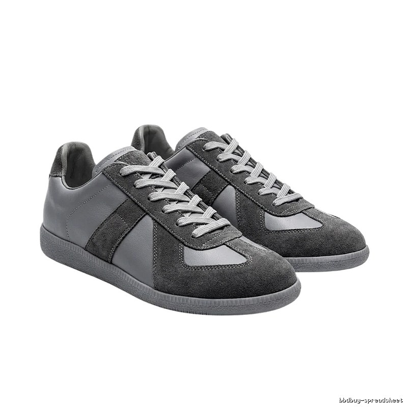 Maison Margiela German military gray sneakers.