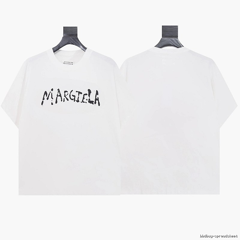 Maison Margiela Graffiti Street Style White T-shirt