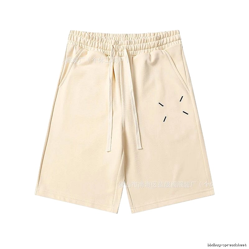 Maison Margiela minimalist style beige shorts