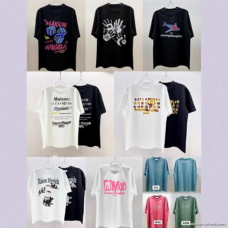 Maison Margiela MM6 Street Style Multi-color T-Shirt
