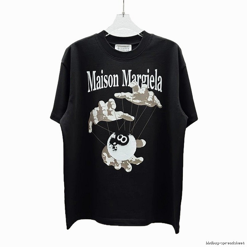 Maison Margiela Puppet Print Trendy Cool Black T-Shirt