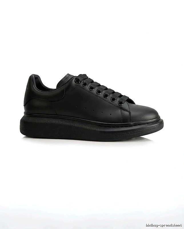 McQueen Thick-soled Casual Style Black Shoes