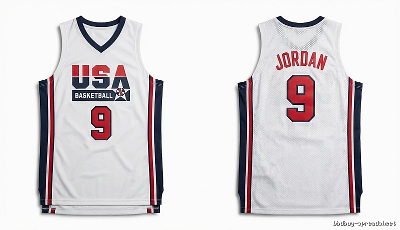 Michael Jordan retro-style white jersey
