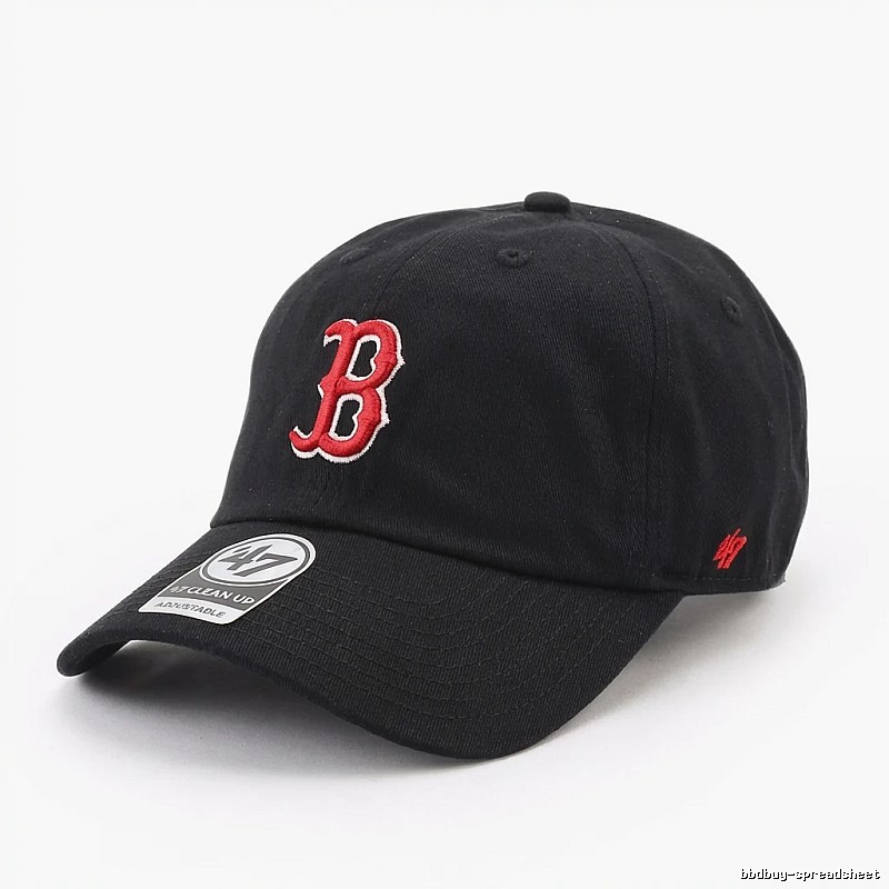 MLB baseball style black baseball cap