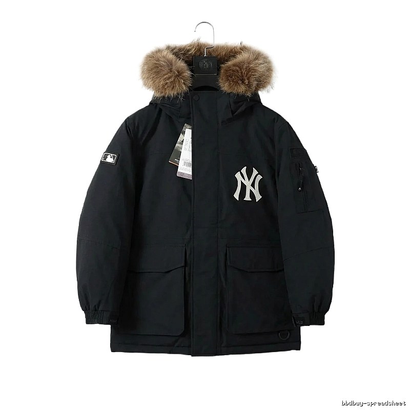MLB workwear style black down jacket