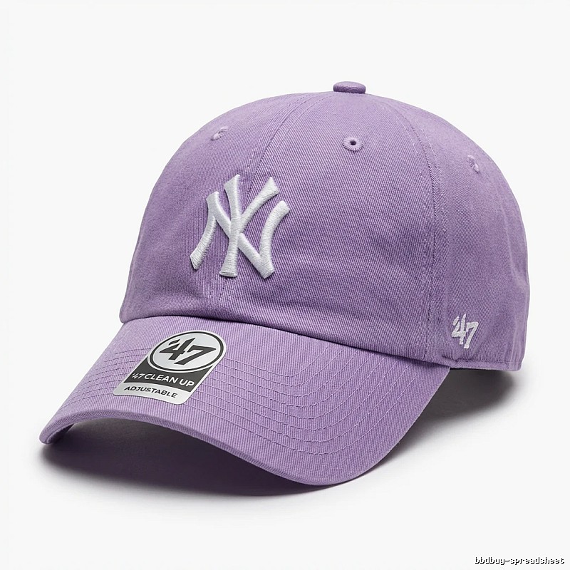 MLB Yankees minimalist style light purple cap