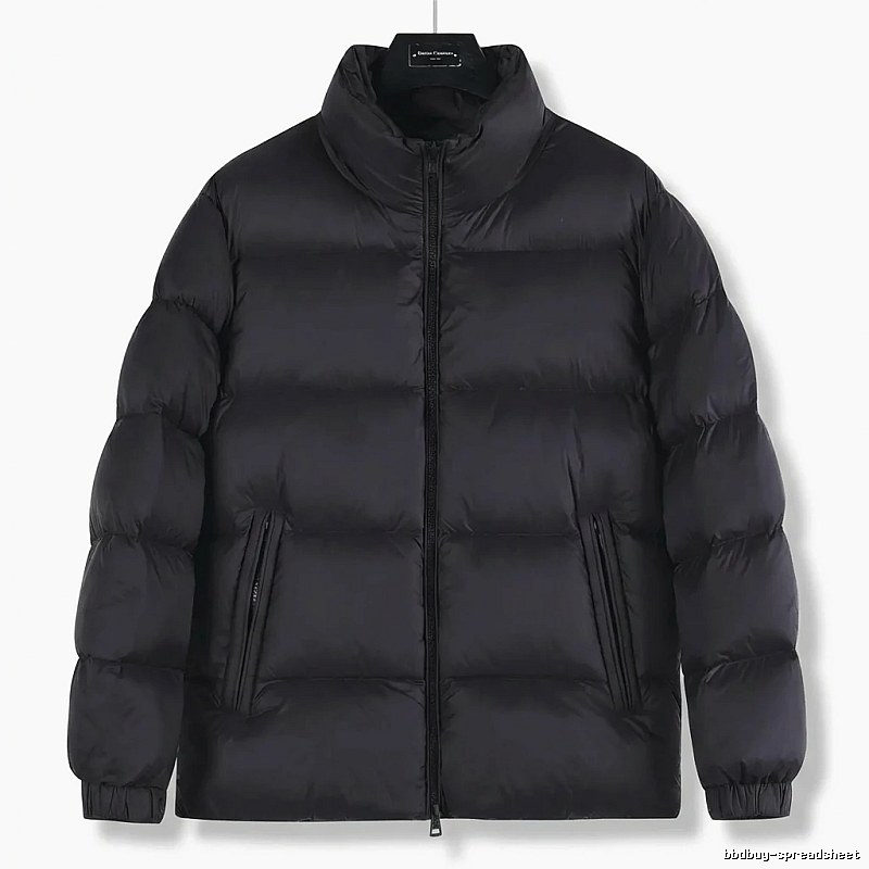 Moncler black casual down jacket