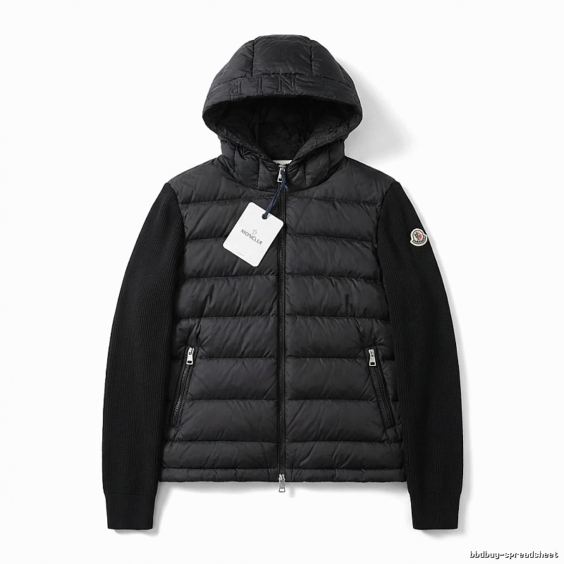 Moncler black stylish down jacket