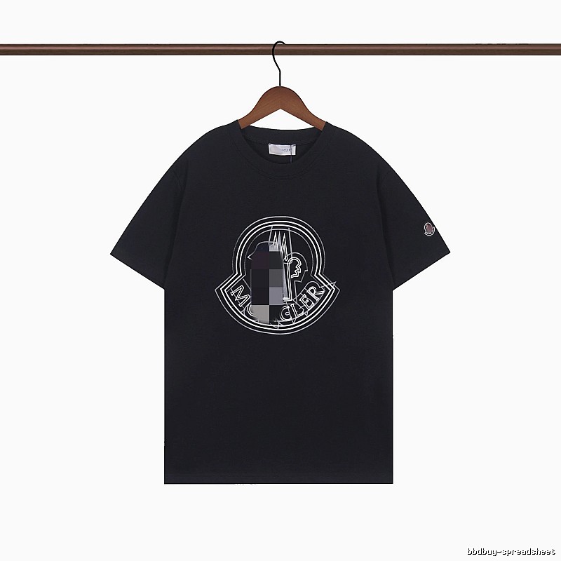 Moncler Classic Logo Casual Black Short-sleeve T-shirt