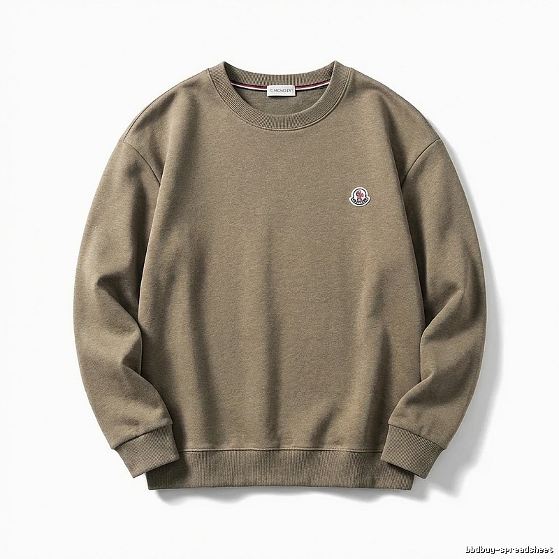 Moncler Crewneck Simple Style Sweatshirt (Khaki)