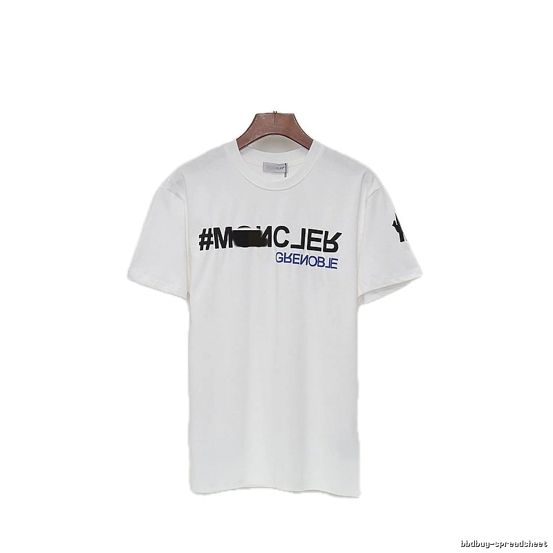 Moncler Grenoble Trendy Printed White T-Shirt