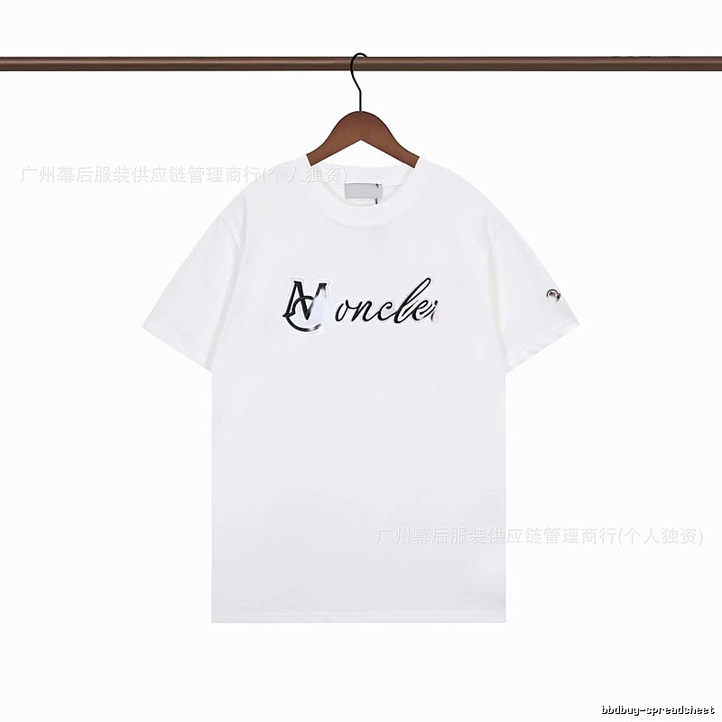 Moncler Letter Print Casual White T-Shirt