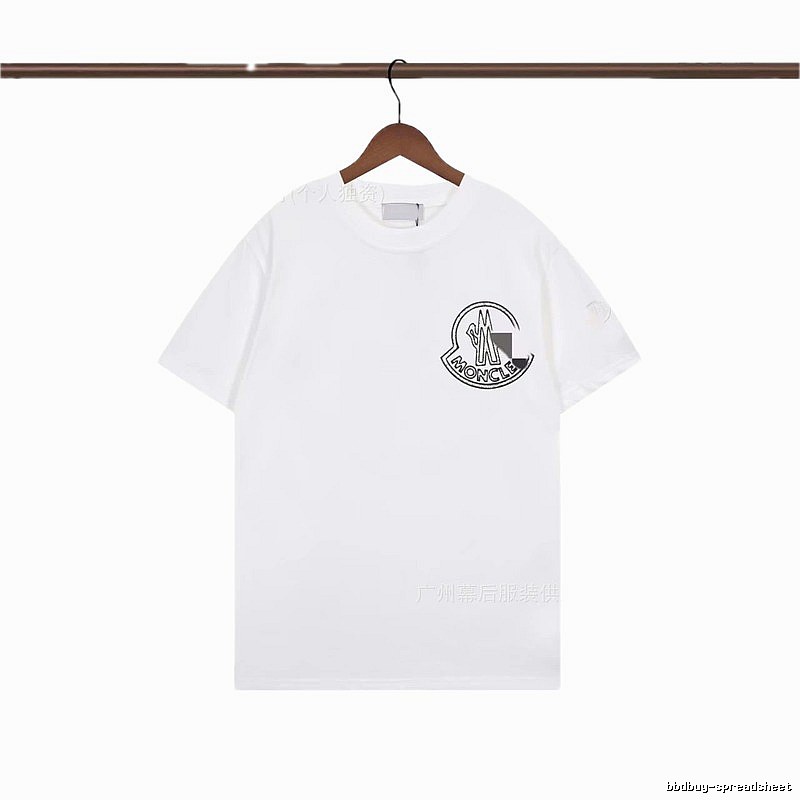 Moncler Logo Casual Style White Short-sleeve T-shirt