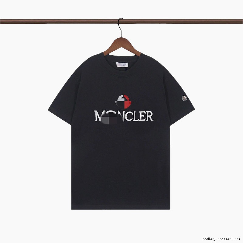 Moncler Printed Casual Black Short-sleeve T-shirt