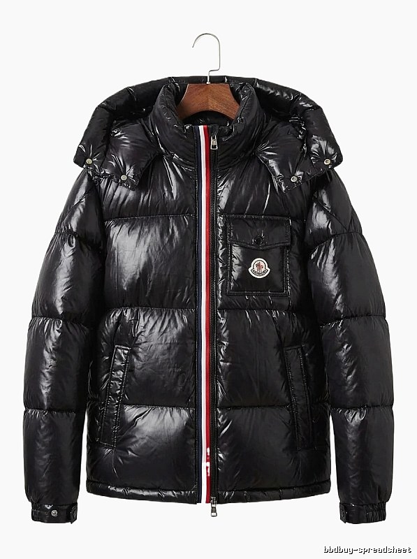 Moncler Shiny and Stylish Black Down Jacket