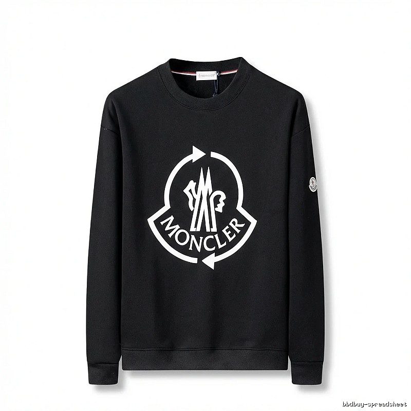 Moncler's classic trendy black sweatshirt