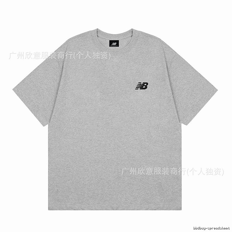 New Balance Classic Casual Style Grey T-Shirt