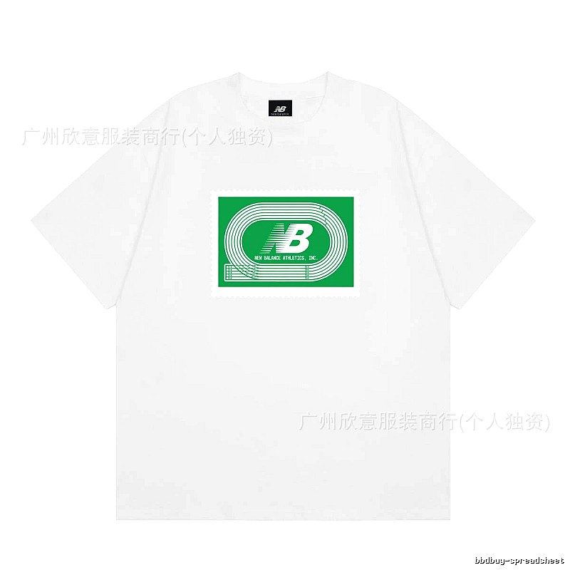 New Balance Printed Casual Style White T-Shirt