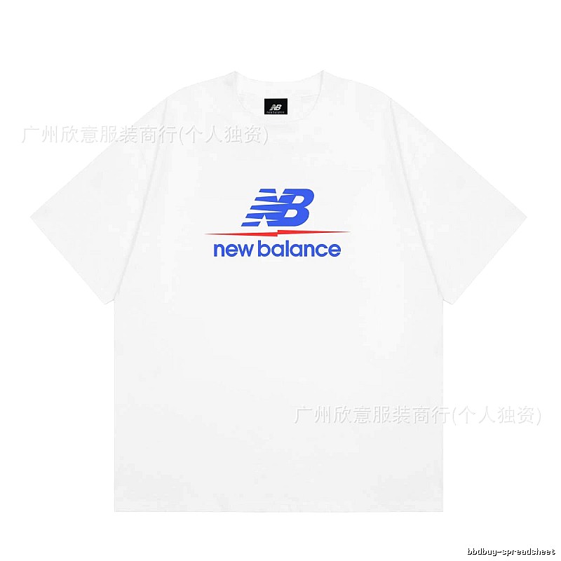 New Balance Printed Casual Style White T-shirt